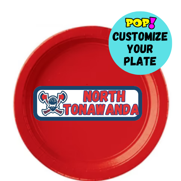 Custom School Paper Plates - 8 Ct. - POPPartyballoons