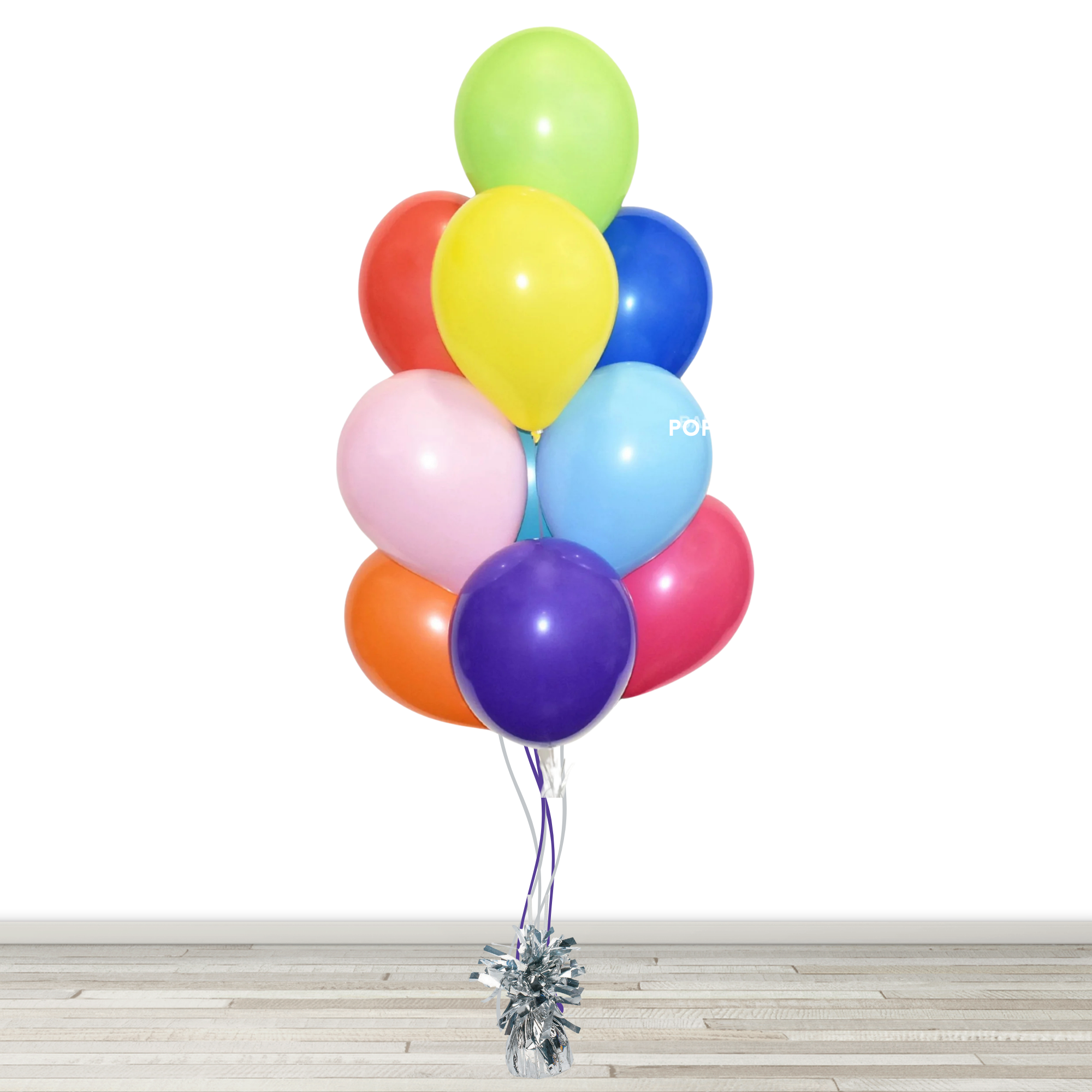 Rainbow Balloon Bouquet - 10 Balloons