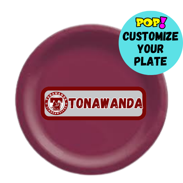 Custom School Paper Plates - 8 Ct. - POPPartyballoons