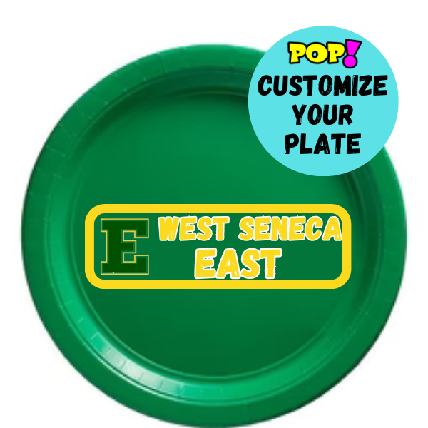 Custom School Paper Plates - 8 Ct. - POPPartyballoons