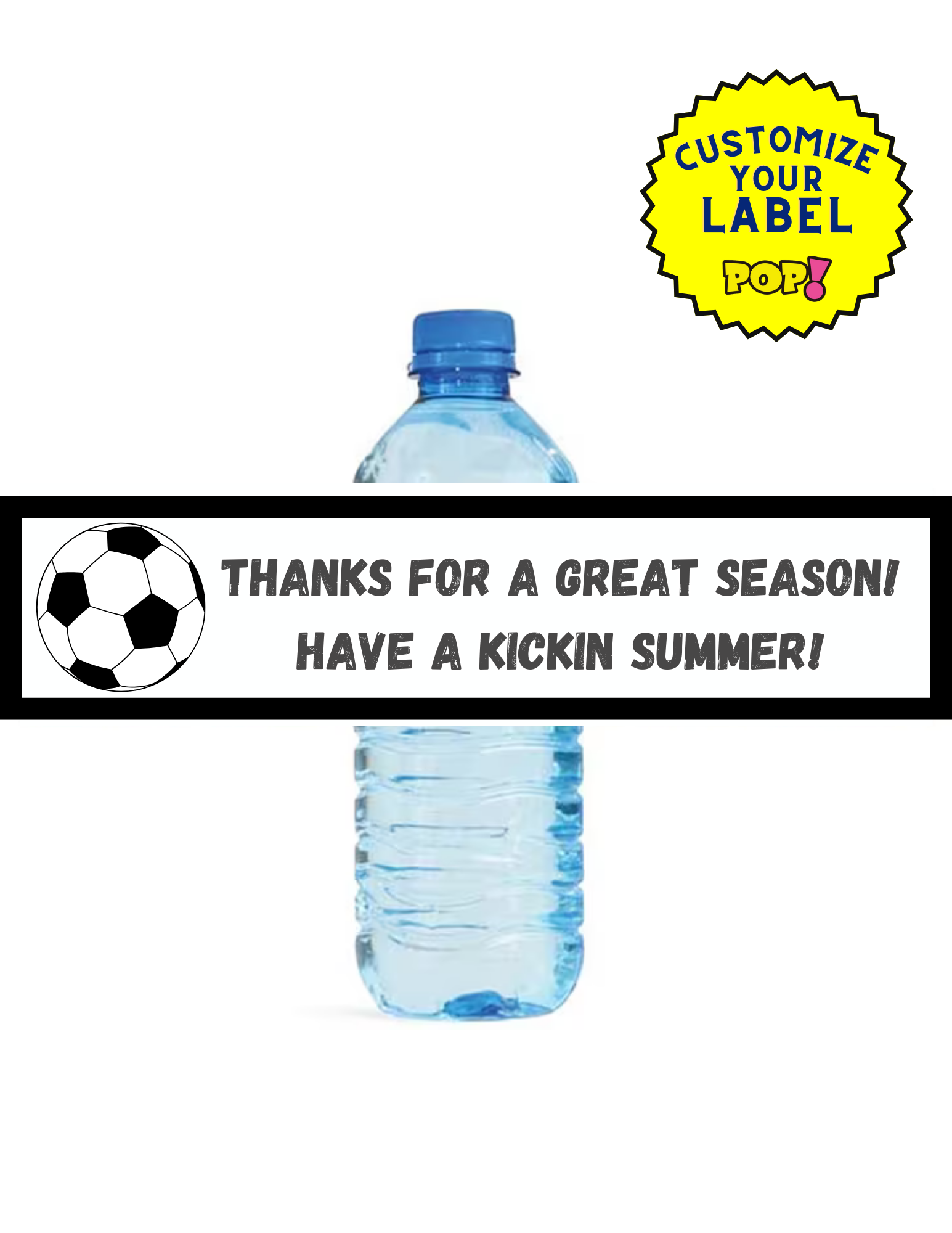 Custom Water Bottle Labels - Pick Your Image - POPPartyballoons