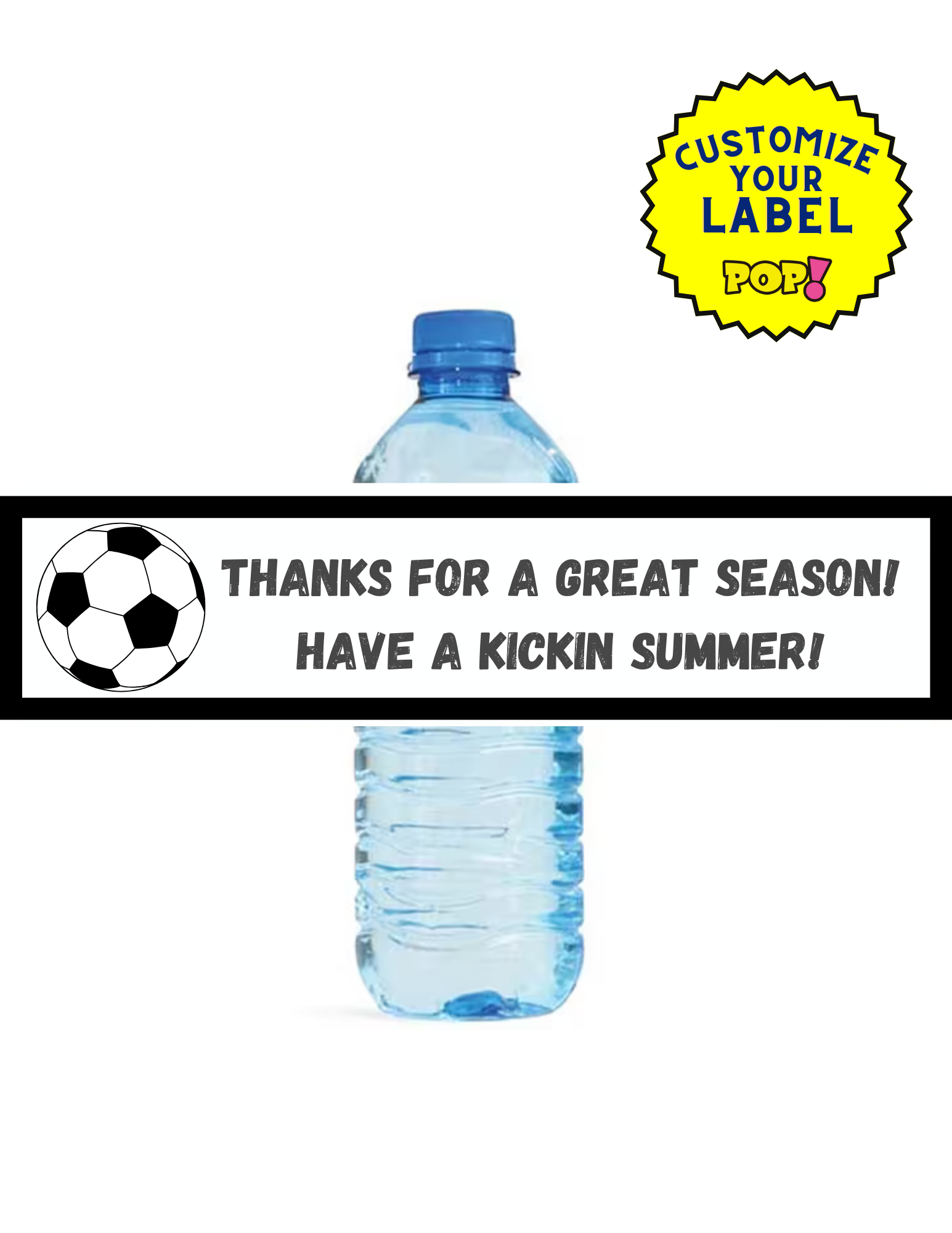 Custom Water Bottle Labels - Customize Your Image - POPPartyballoons