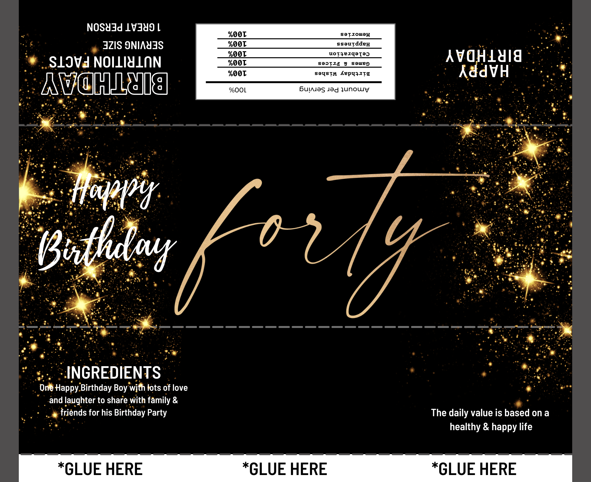 Candy Bar Wrapper - Create Your Own - 12 Count - POPPartyballoons