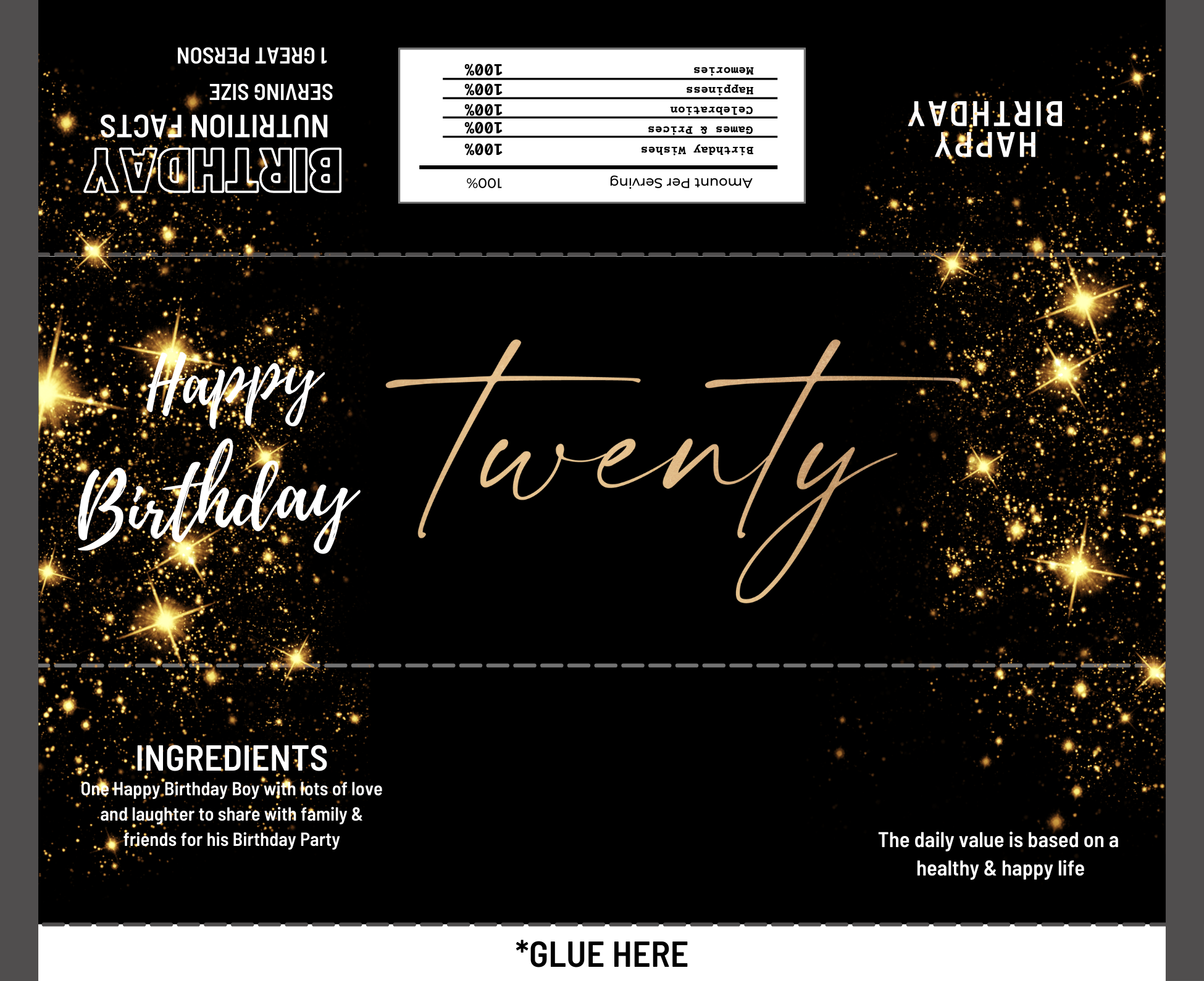 Candy Bar Wrapper - Create Your Own - 12 Count - POPPartyballoons