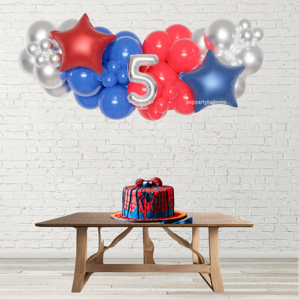 6 Ft Garland with 16" Number - Build Your Own