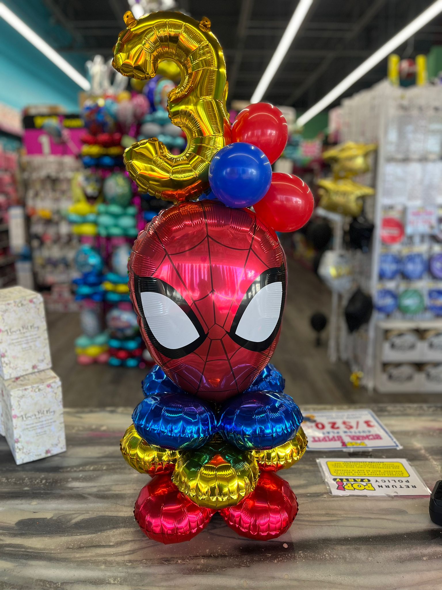 Small Birthday Balloon Marquee - POPPartyballoons