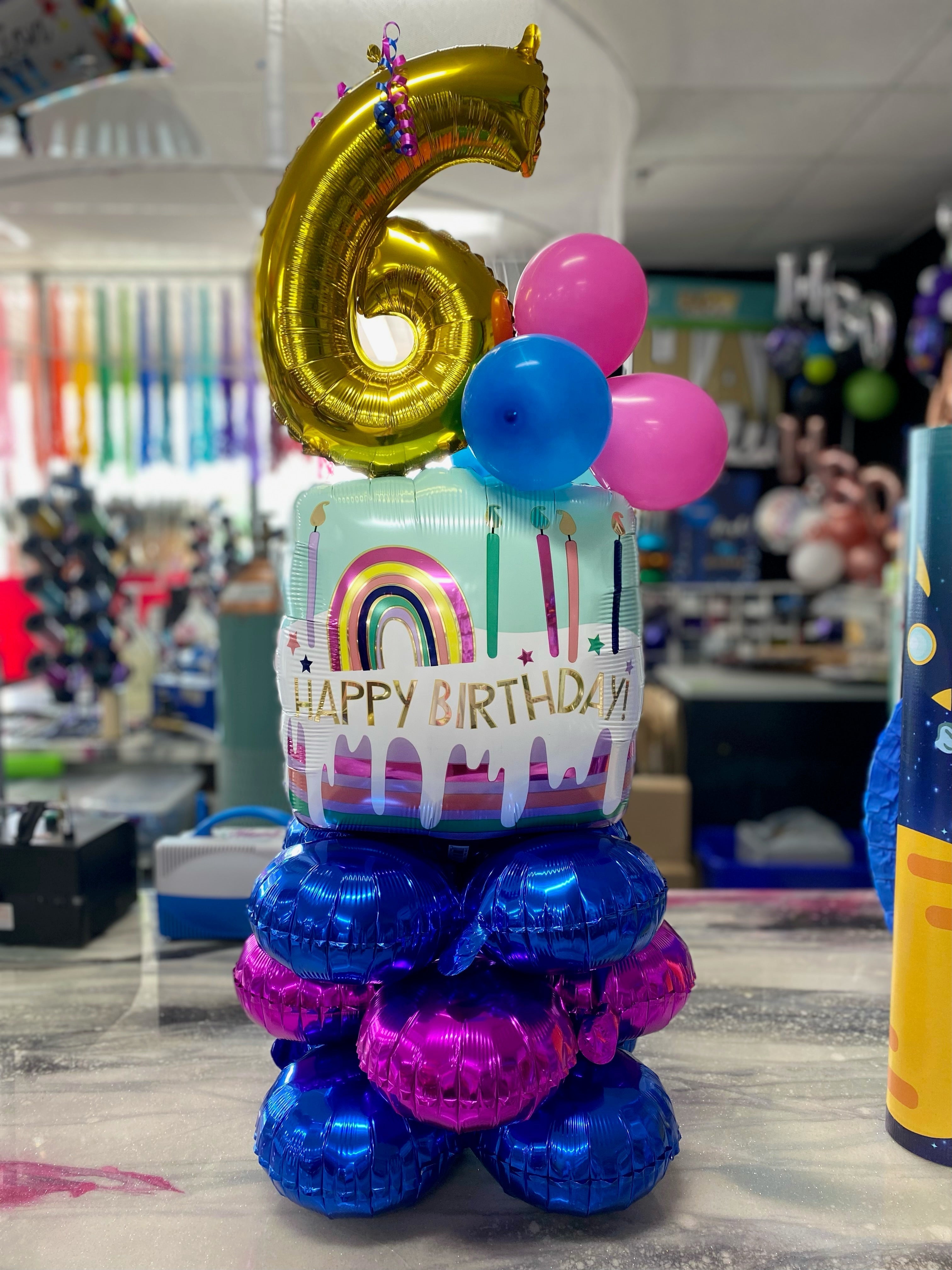 Small Birthday Marquee with Number - POPPartyballoons