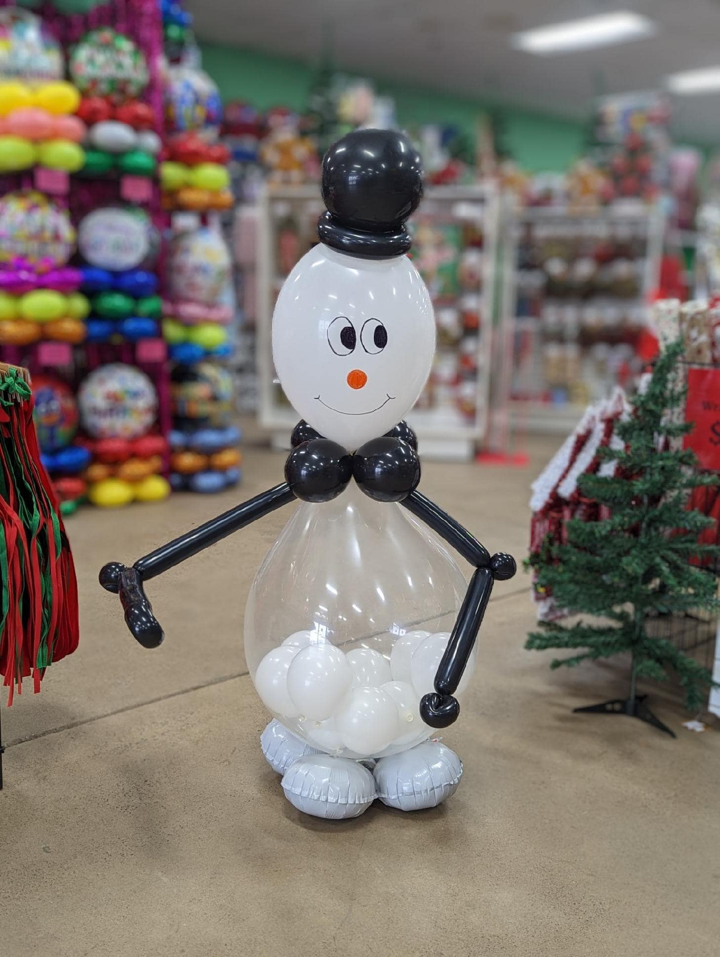 3 Foot Frosty the Snowman Stuffed Balloon Friend - POPPartyballoons