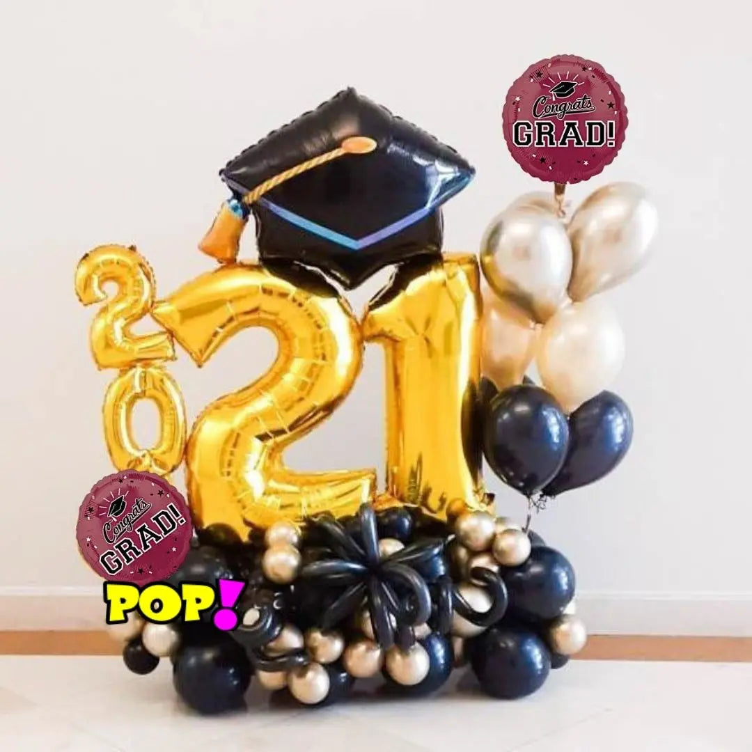Grand 2024 Grad Balloon Marquee - POPPartyballoons