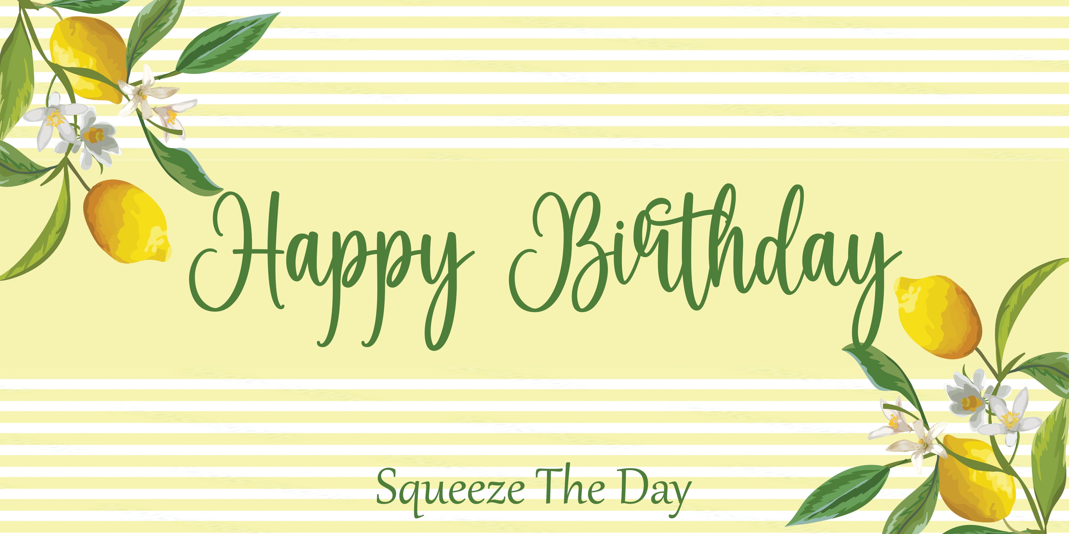 Custom Banner - Lemon Squeeze - POPPartyballoons