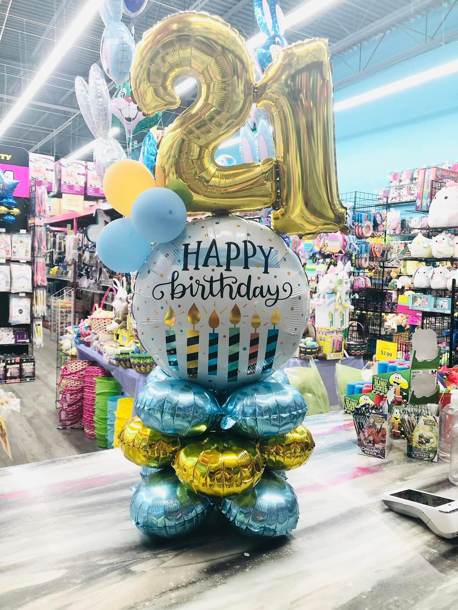 Small Birthday Balloon Marquee - POPPartyballoons