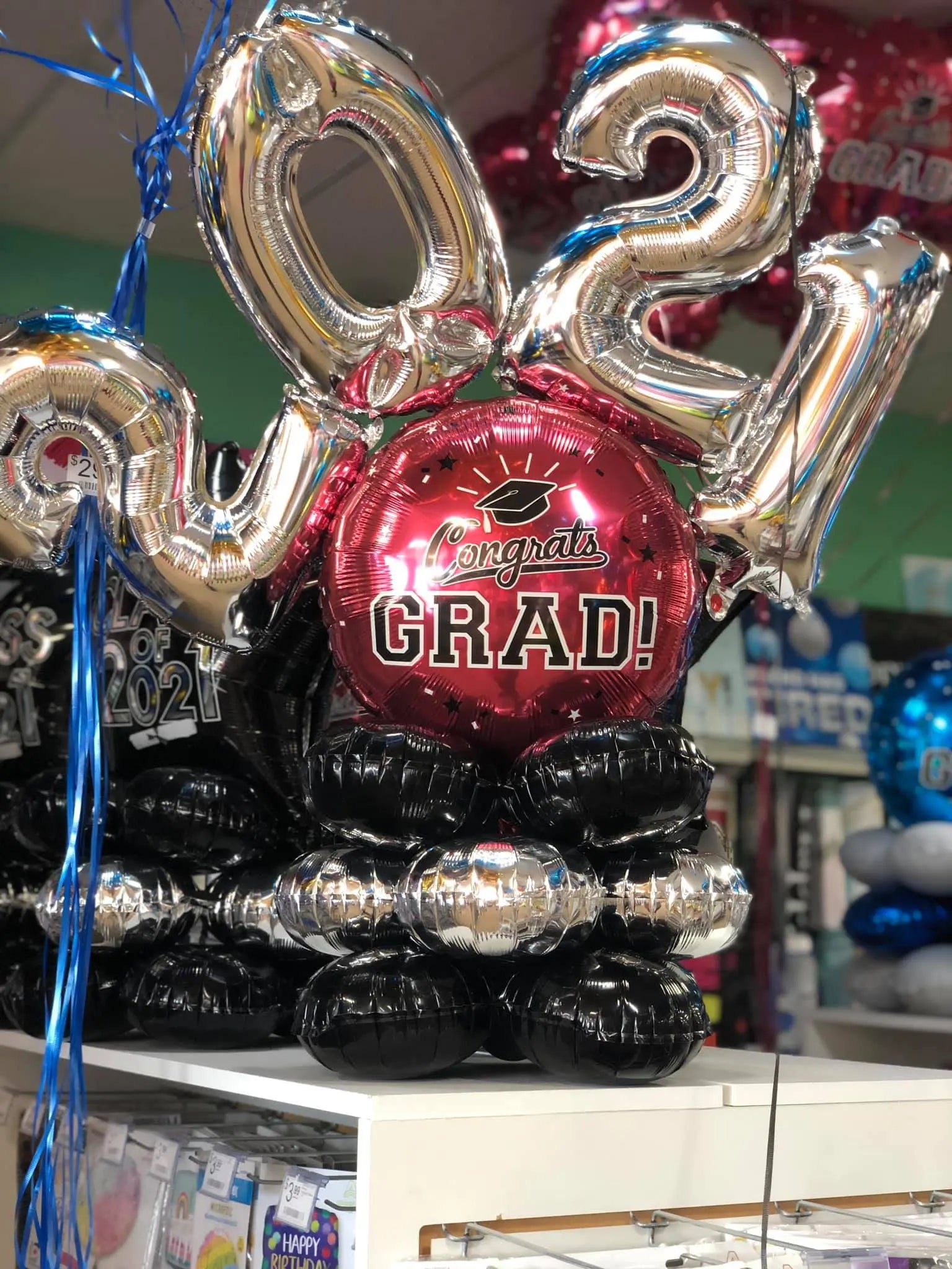 Small Graduate Balloon Marquee - Use Your School Colors - POPPartyballoons
