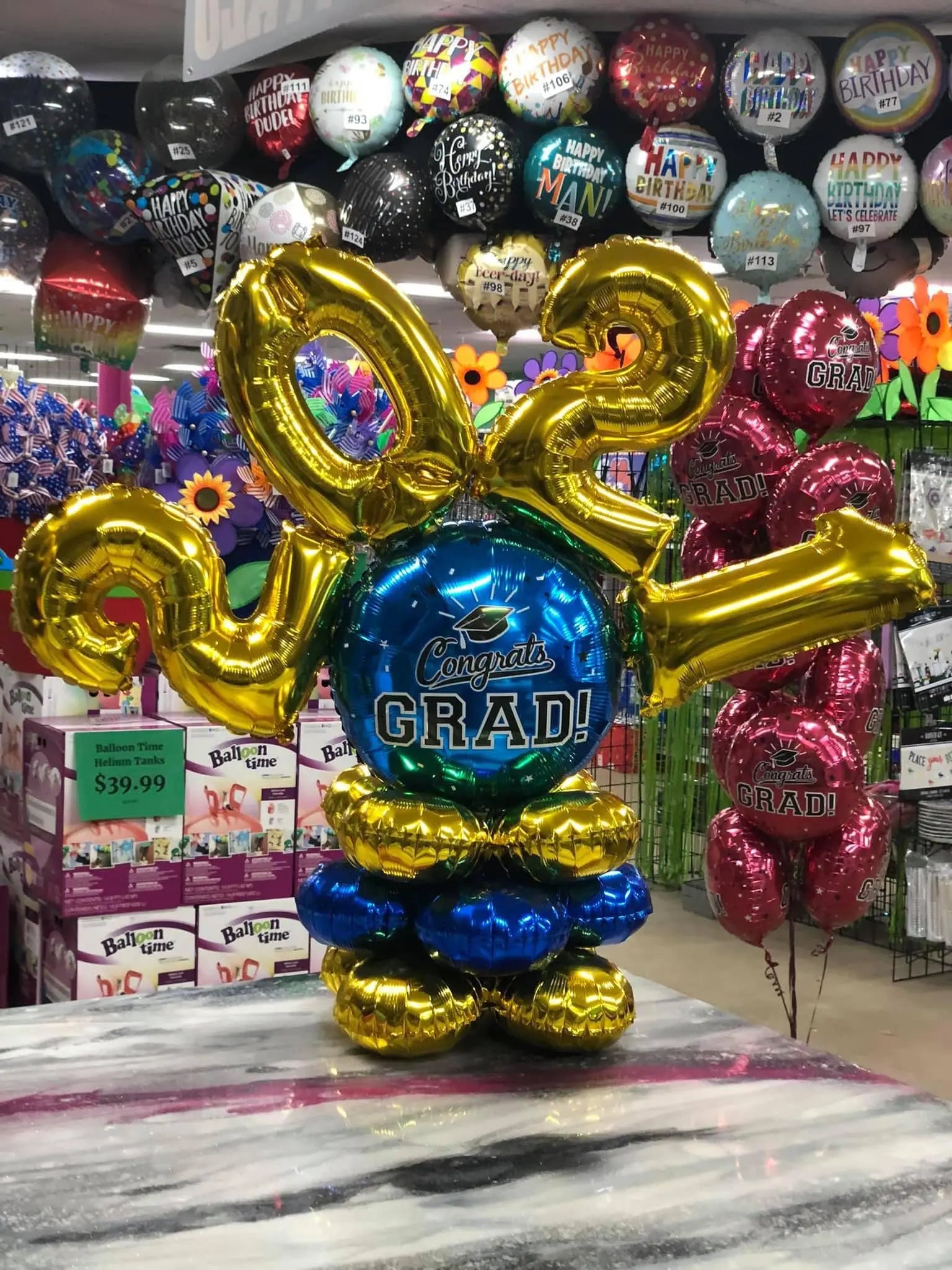 Small Graduate Balloon Marquee - Use Your School Colors - POPPartyballoons