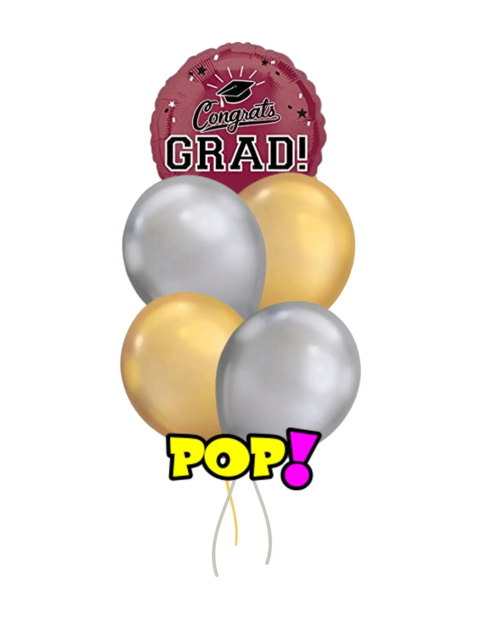 Graduation Balloon Bouquet - POPPartyballoons