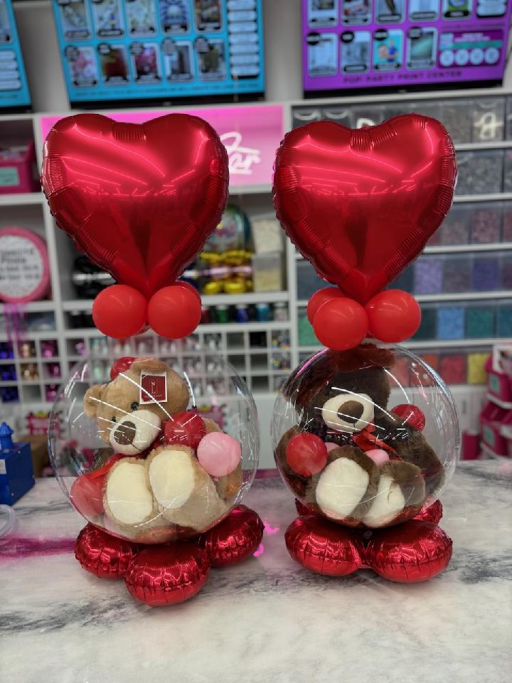 Stuffed Valentine Bear - POPPartyballoons