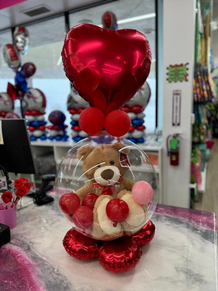 Stuffed Valentine Bear - POPPartyballoons