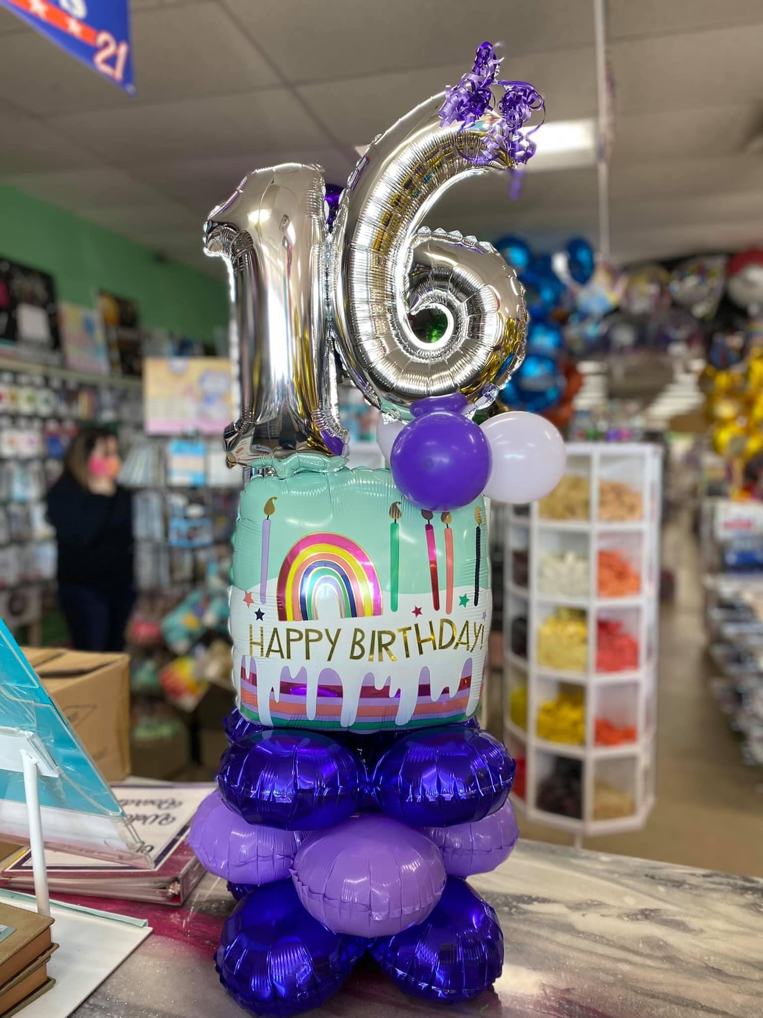 Small Birthday Balloon Marquee - POPPartyballoons