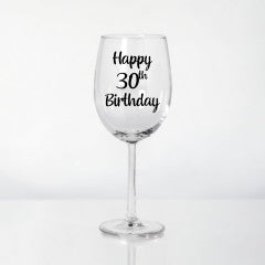 Birthday Wine Glass - POPPartyballoons