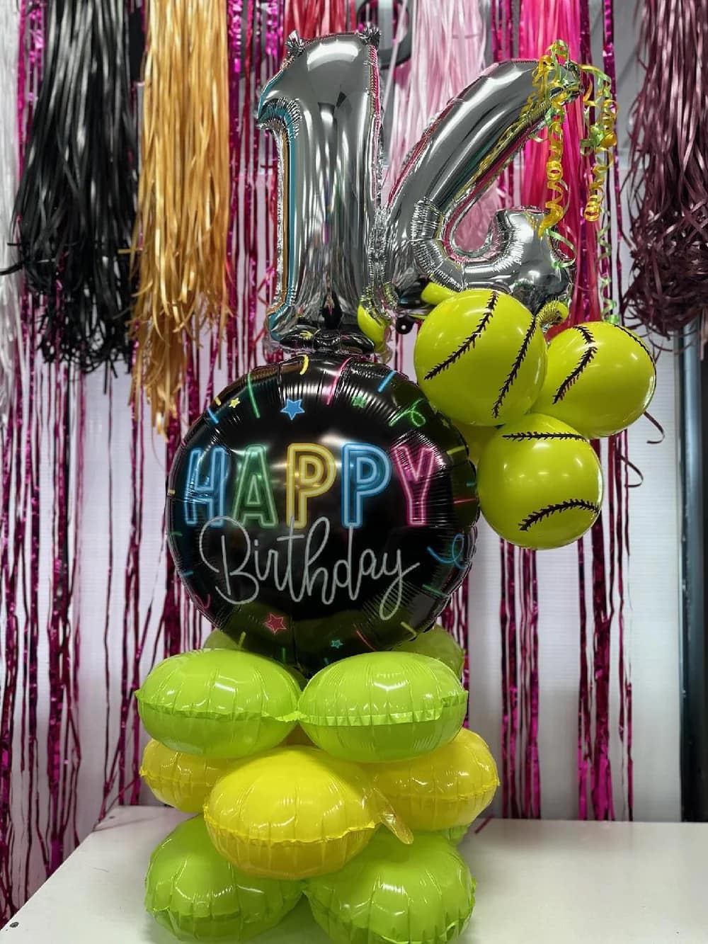 Small Birthday Marquee with Number - POPPartyballoons