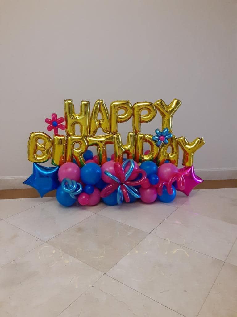 Large Happy Birthday Marquee - Choose Your Colors - POPPartyballoons
