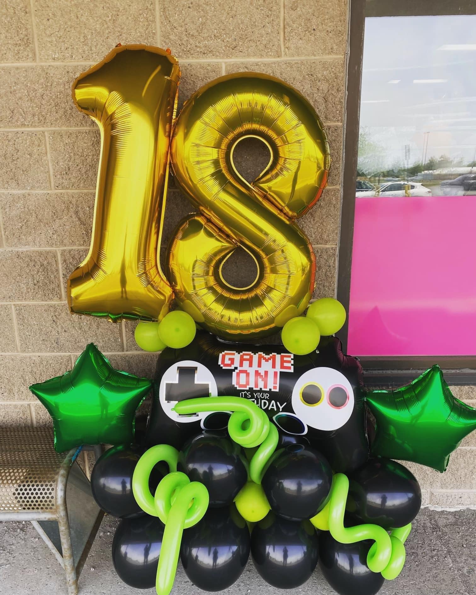 Large Gamer Balloon Marquee - Choose Your Colors - POPPartyballoons