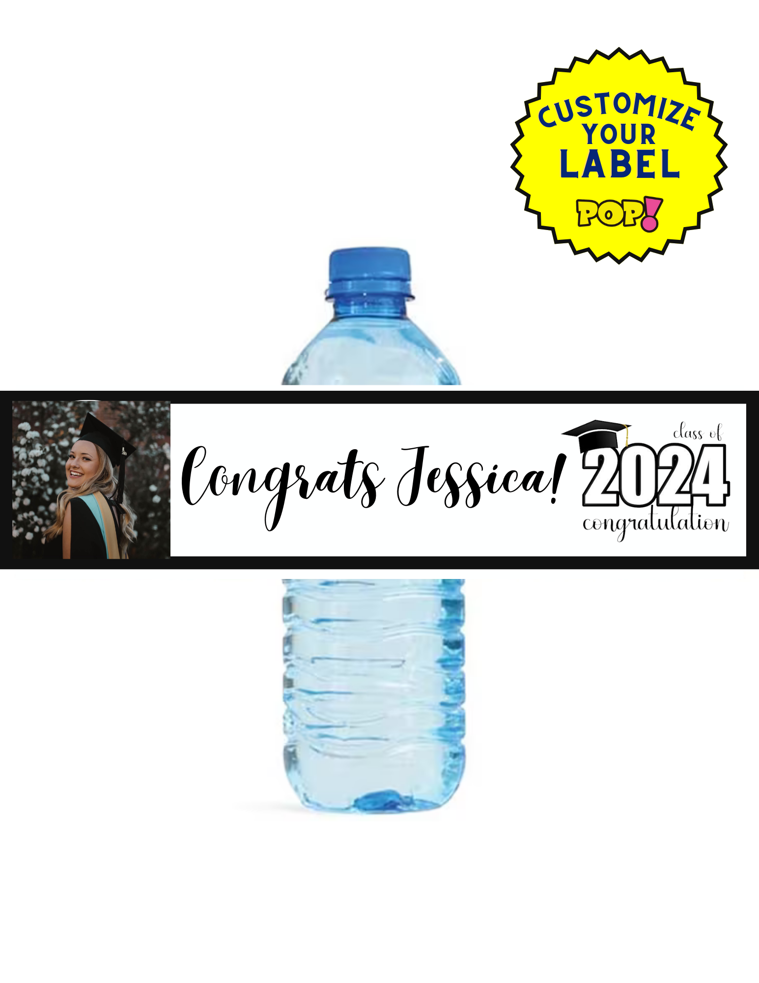 Custom Water Bottle Labels - Use Your Design - POPPartyballoons