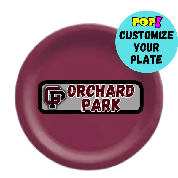 Custom School Paper Plates - 8 Ct. - POPPartyballoons