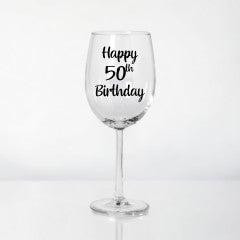 Birthday Wine Glass - POPPartyballoons