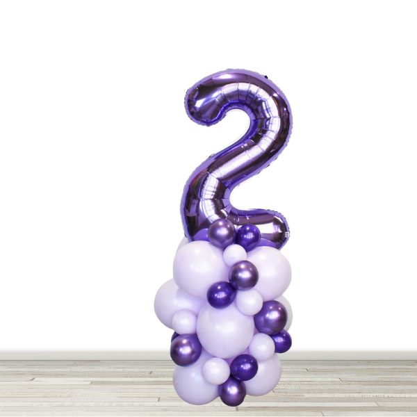 Number Balloon Column - 34" Number - Build Your Own