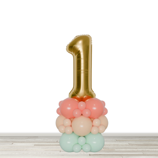 Sherbet Number Balloon Column - 34" Number