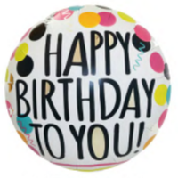 Happy Birthday 18" Foil Balloon - Dot - POPPartyballoons