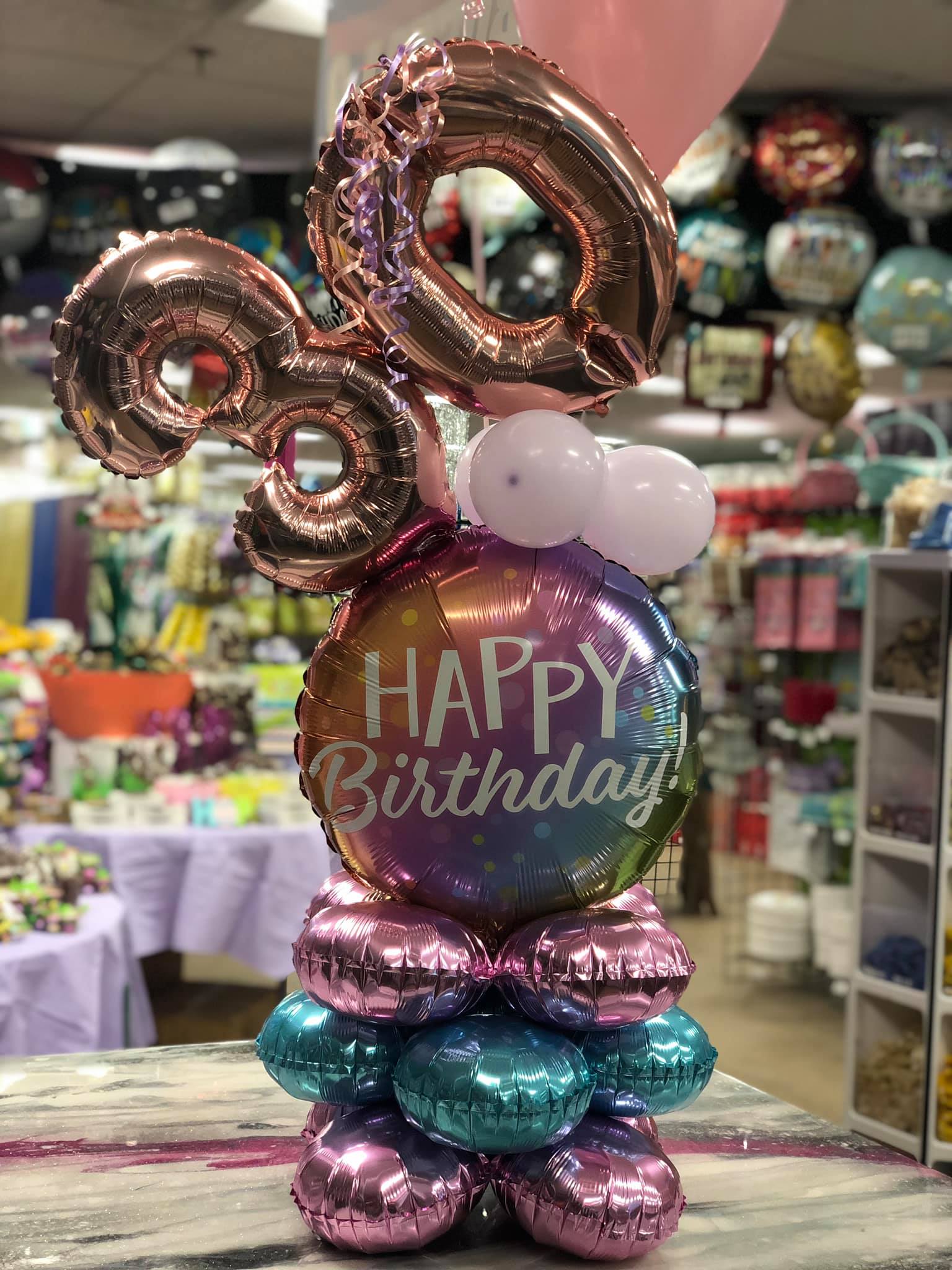 Small Birthday Balloon Marquee - Choose Your Colors - POPPartyballoons