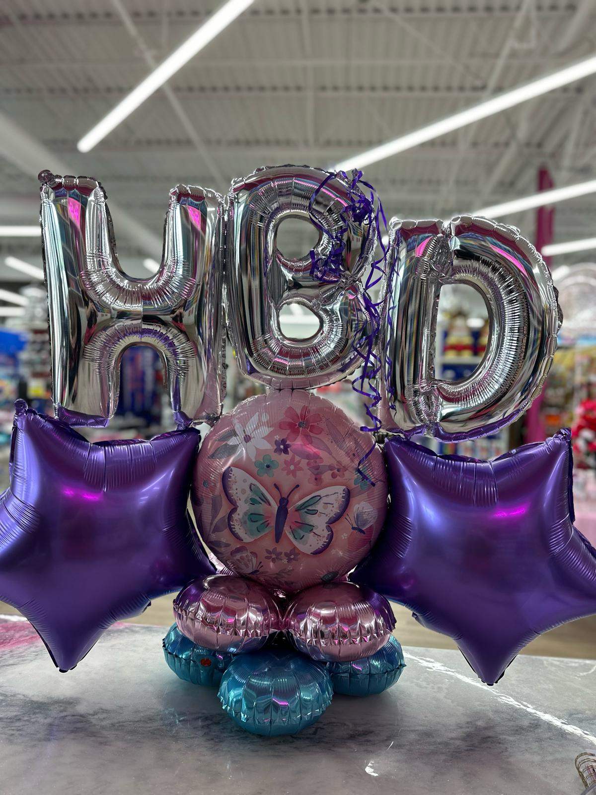 Custom HBD Birthday Marquee - POPPartyballoons