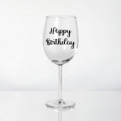 Birthday Wine Glass - POPPartyballoons