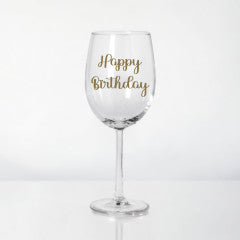 Birthday Wine Glass - POPPartyballoons