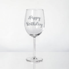 Birthday Wine Glass - POPPartyballoons