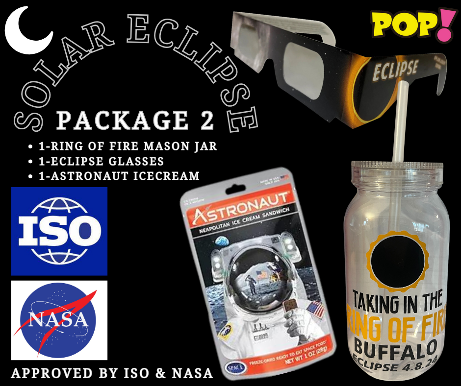 Solar Eclipse Package 2 Glasses Ice Cream Mason Jar Solar eclipse package 2 glasses ice cream mason jar