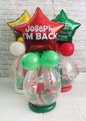 "I'm Back" Elf on the Shelf Star Topper Stuffed Balloon - POPPartyballoons