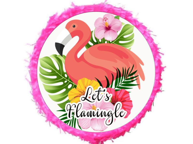 Custom Pinatas - Lets Flamingle - POPPartyballoons