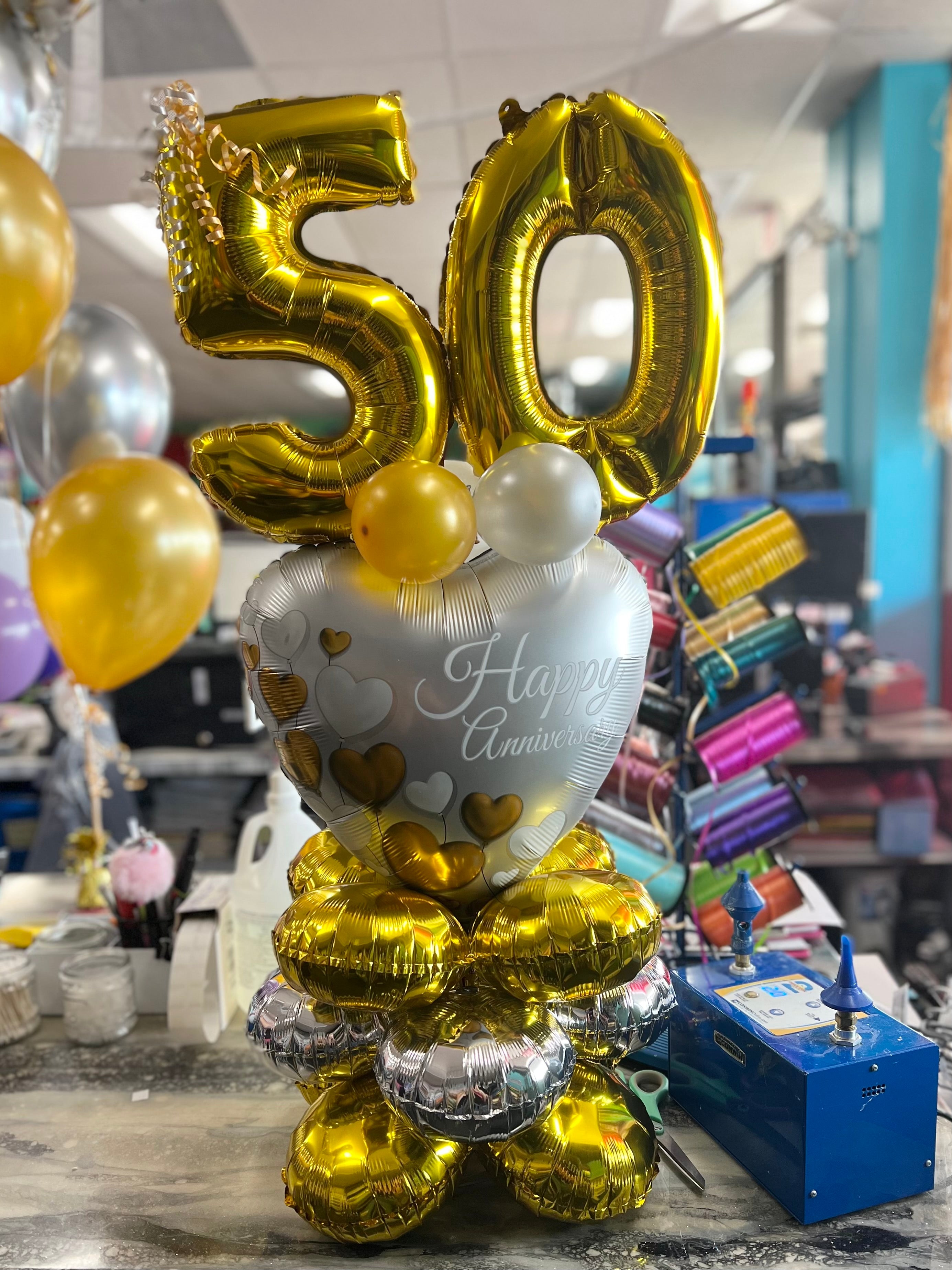 Small Anniversary Marquee - POPPartyballoons