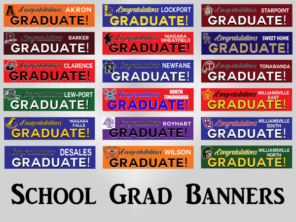 School Grad Banners